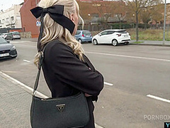 I Meet A Blonde Girl In The Middle Of The Street And We Fuck In Public - Angie Lynx