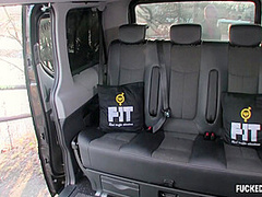 Sexy Lucy And Lucy Shine - Sexy Czech Blondie Fucks On Car With Her Husband Driver