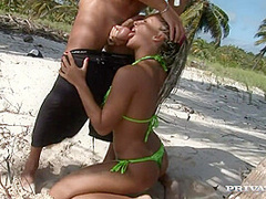 Carmen Is Having Sex on the Beach While Kathy Watches and Then Joins - Private Porn Sex Videos