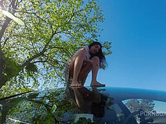 Washing My Windshield With Her Pee