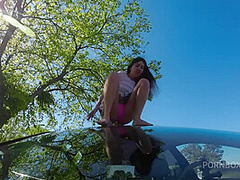 Washing My Windshield With Her Pee