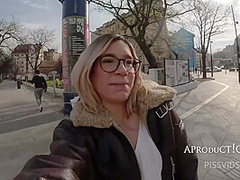 Wetting Her Jeans On The Streets Of Budapest
