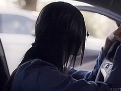 Nerdy Emily & Gianna Diors Outdoor Lesbian Lust