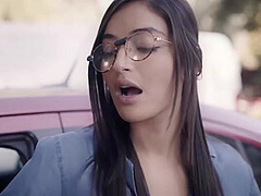 Nerdy Emily & Gianna Diors Outdoor Lesbian Lust