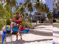 Dina Pearl Walks down to the Beach and Lets Her Lover Fuck Her Asshole - Private Porn Sex Videos