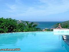 Mike Angelo Deeply Fucks Blonde Eva Z by the Pool - MMM100