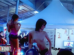 Besançon erotic salon 2007 show number 1 by Alycia Lopez with Alicia Dark - MMM100