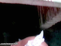 Outdoor anal fuck with my little black maid Priska Farel - MMM100