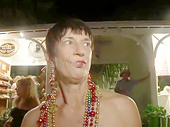 Exotic pornstar in crazy striptease, outdoor porn scene