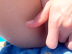 Amazing homemade Masturbation, Outdoor sex movie