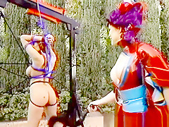 Crazy pornstar in horny blonde, brunette sex scene