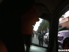 Brunette whore Jayden Jaymes get in to bang bus