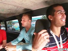 Brunette whore Jayden Jaymes get in to bang bus