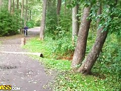 Sexy blonde Yani decided to fuck with a stranger in the park