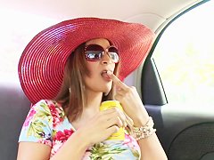 Sandra has an amazing pussy and likes to show it on public