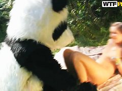 Wild and very dirty sex to award a hero panda