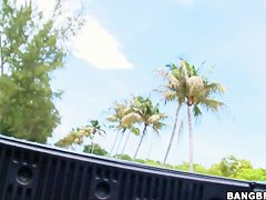 Megan Foxx caresses twat and gives a head