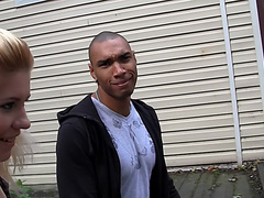 Kamali in horny blonde lass gets fucked in the park