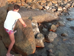 Anne in one of the outdoor porn videos with beautiful minx