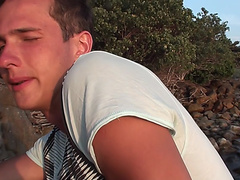 Anne in one of the outdoor porn videos with beautiful minx