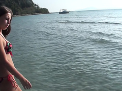 Anne in one of the outdoor porn videos with beautiful minx