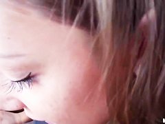 Hot Teen Sucking my Dick while Driving