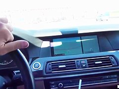Hot Teen Sucking my Dick while Driving