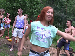 Dominica Phoenix & Eva Berger & Nika Star & Mancy & Rita Rush & Sabrina M  in naked students having hardcore shag in nature