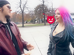 Bums Bus - Emo Luder Aviva Rocks hart von Jason Steel in deutschem Porno gefickt