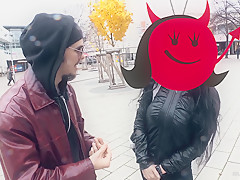 Bums Bus - Emo Luder Aviva Rocks hart von Jason Steel in deutschem Porno gefickt