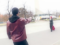 Bums Bus - Emo Luder Aviva Rocks hart von Jason Steel in deutschem Porno gefickt