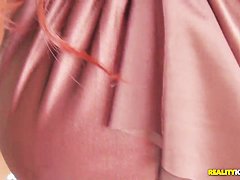 Mature sexy redhead milf seduces young horny stud