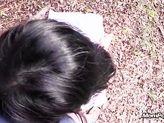 Arab woman outdoor fun and fucking