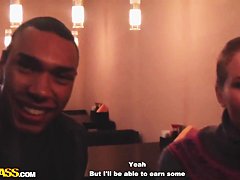 Amateur Penny goes to public toilet with dirty stud