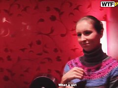 Amateur Penny goes to public toilet with dirty stud