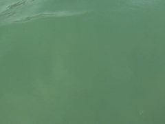 Anne in sex on the beach with a nice-looking babe