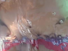 Anne in sex on the beach with a nice-looking babe