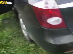 Slim and hot petite Dasi West gets pounded hard on beach