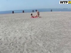 Slim and hot petite Dasi West gets pounded hard on beach