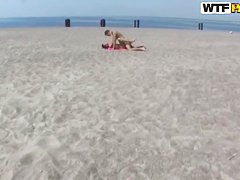 Slim and hot petite Dasi West gets pounded hard on beach