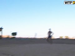 Hot travel sex movie at the beach from Egypt Day