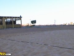 Hot travel sex movie at the beach from Egypt Day