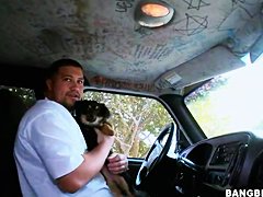 Chubby amateur Brittney gets filmed on the street