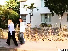 Chubby amateur Brittney gets filmed on the street