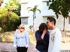 Chubby amateur Brittney gets filmed on the street