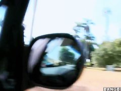 Chubby amateur Brittney gets filmed on the street