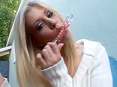 Hottest pornstar Leah Luv in crazy anal, outdoor porn clip