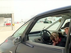 Horny pornstar in amazing outdoor, swallow adult clip