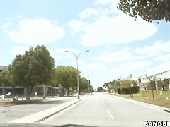 Teen latina Milah gets lured in a car for money