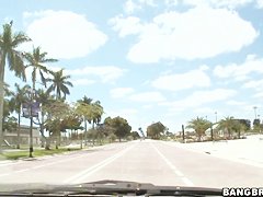 Teen latina Milah gets lured in a car for money